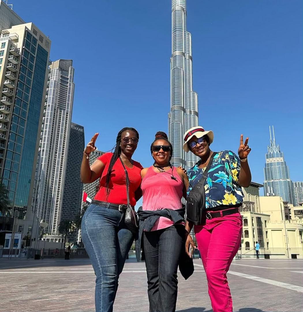 Travelers visiting Burj Khalifa