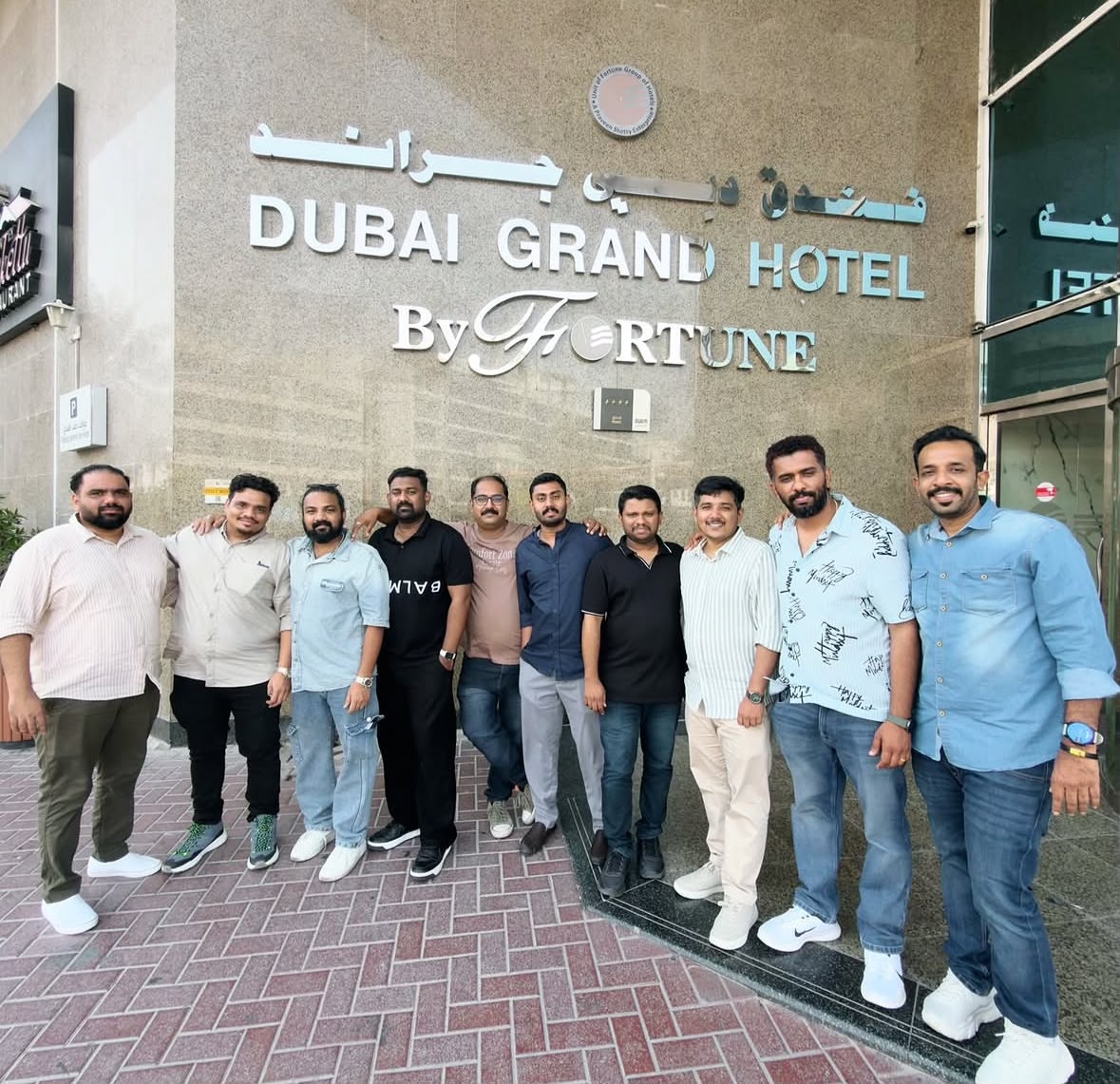 Dubai group hotel arrival