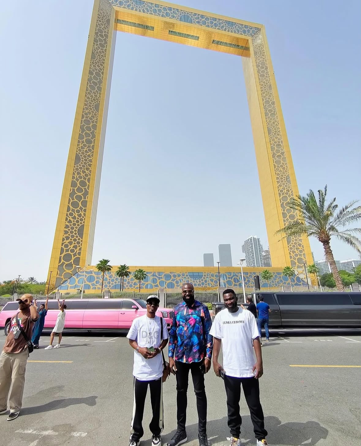 Travelers at Dubai Frame